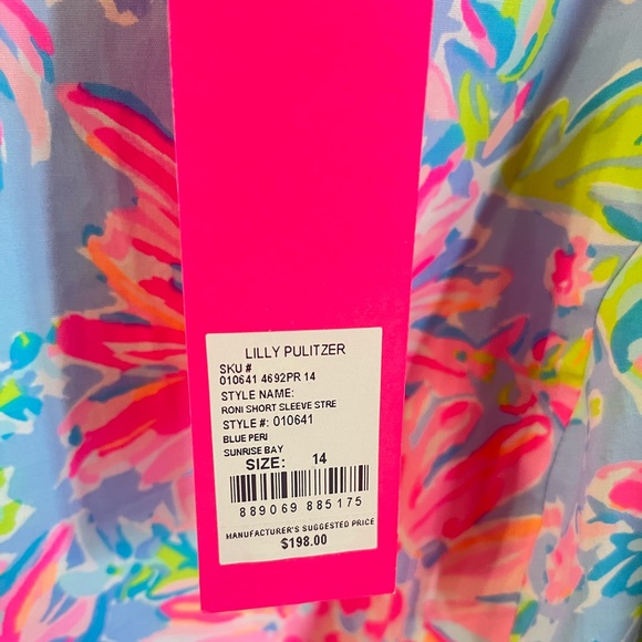 Lilly Pulitzer Pink and Blue Floral Mini Dress - Picture 3 of 3